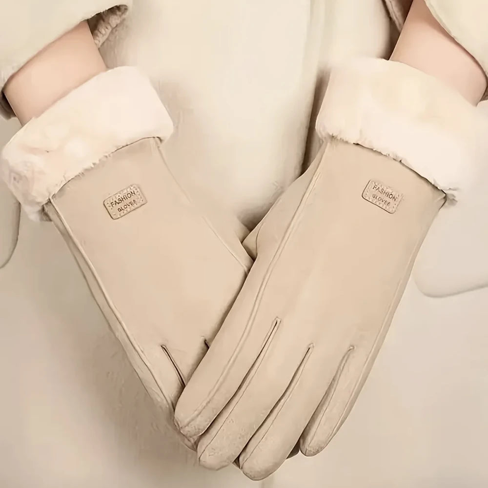 Plush Lined Touchscreen Winter Gloves