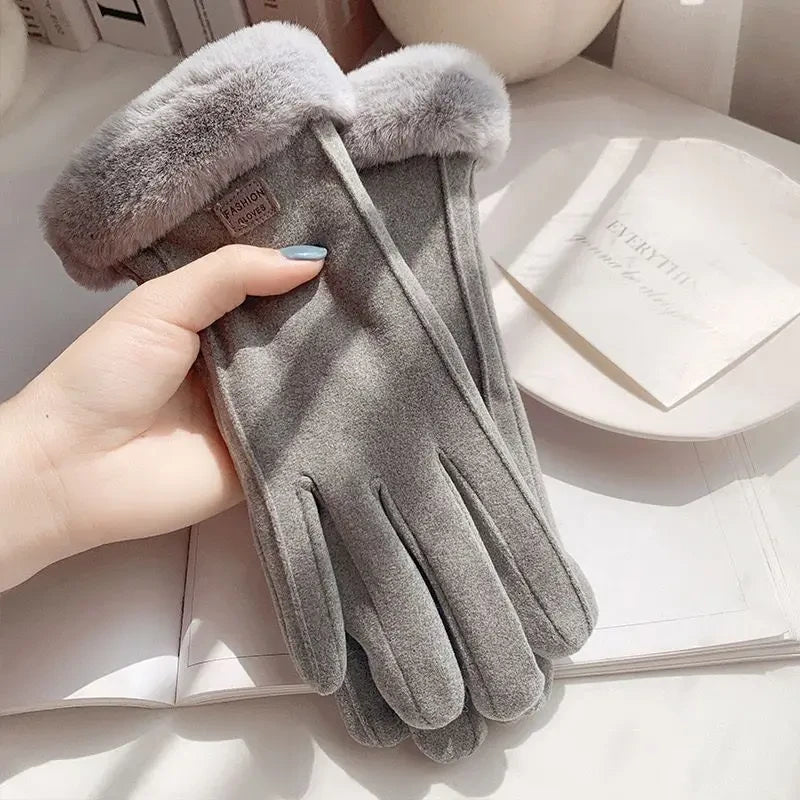 Plush Lined Touchscreen Winter Gloves