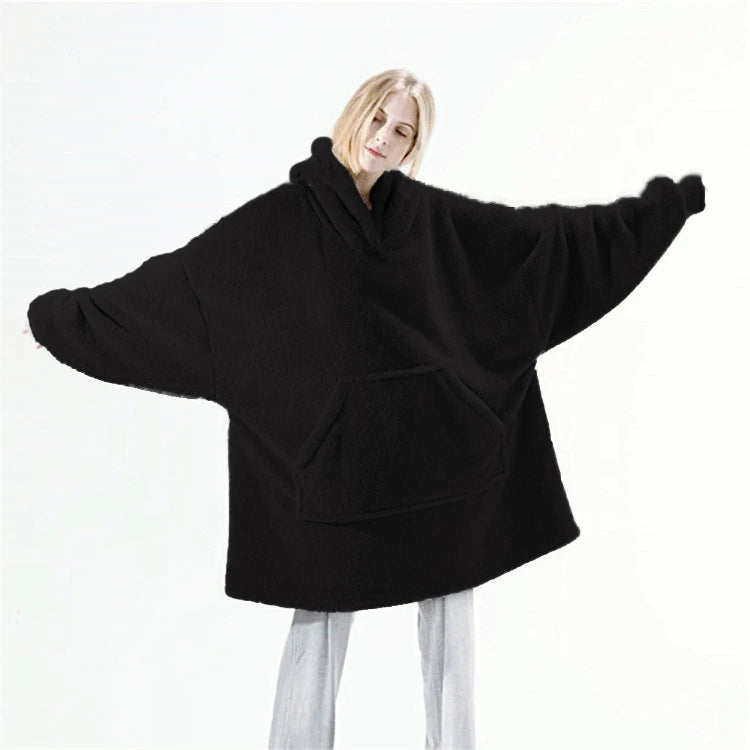 Oversized Plush Wearable Blanket Hoodie