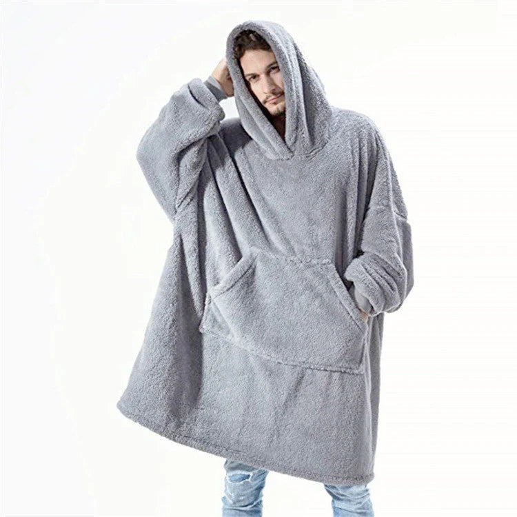 Oversized Plush Wearable Blanket Hoodie