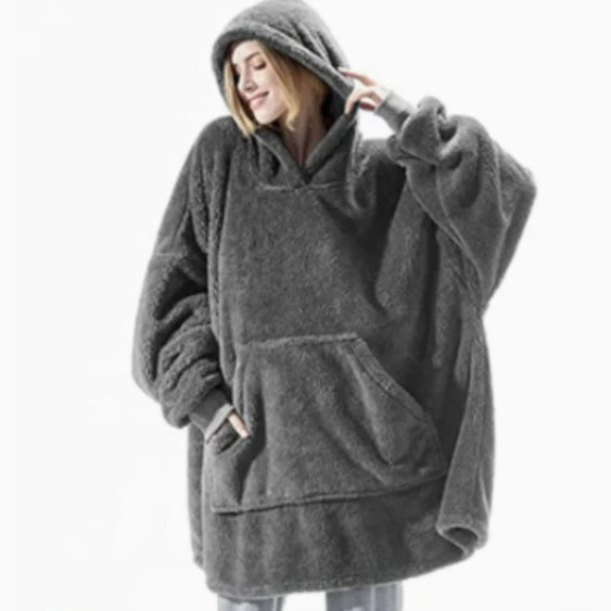 Oversized Plush Wearable Blanket Hoodie